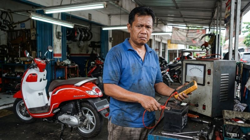 Penyebab Aki Motor Tidak Mengisi
