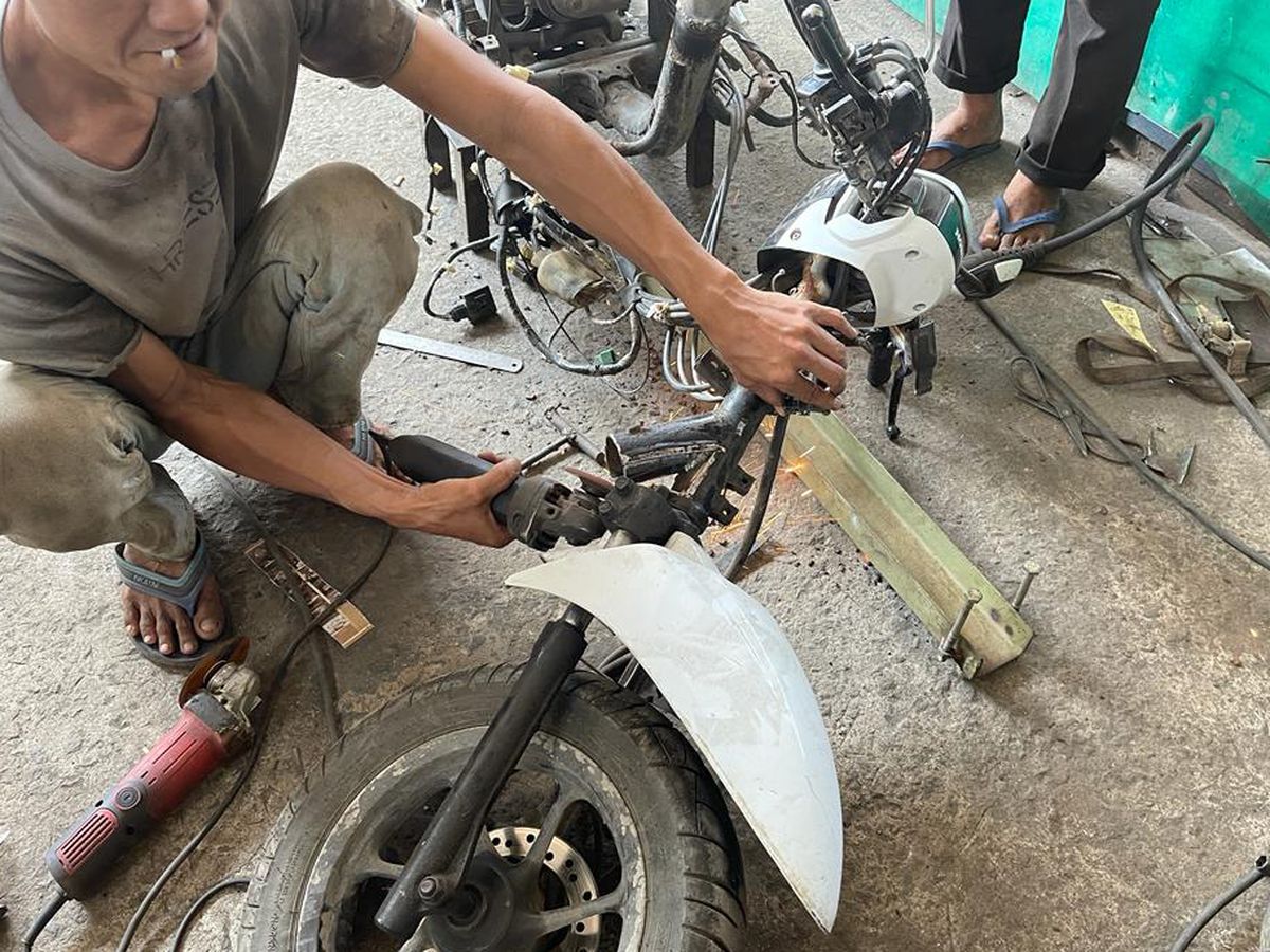 Cara Mengetahui Rangka Motor Pernah Las atau Pernah Jatuh