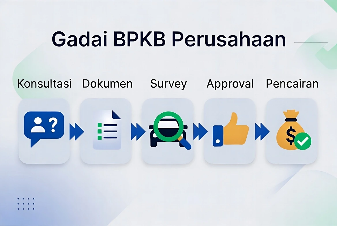 Gadai BPKB Perusahaan | Pinjaman Modal Usaha PT/CV Cepat & Aman 3 Proses Pengajuan Gadai BPKB Perusahaan
